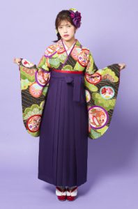 袴827(松丸絞)黒